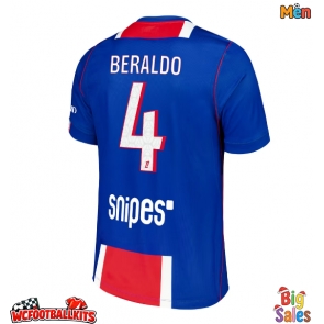 Paris Saint-Germain Lucas Beraldo #4 Replica Home Stadium Shirt 2026-27 Short Sleeve